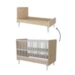 02 peak kinderbetkrevet 140x70 cm natural oak white