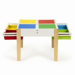 03 ecotoys stol sa spremnikom i ladicama za igracke i dvije stolice