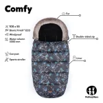 06 petitemars footmuff comfy 4 u 1 zimska vreca za kolica glossy princessgrey