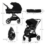 06kinderkraft djecja kolica yoxi 2u1 pure black 1