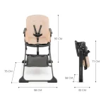 06kinderkraft hranilica foldee roza