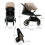 06kinderkraft sportska kolica mitzy linen beige