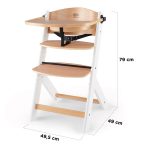 kinderkraft hranilica 3u1 enock bijela natur 8