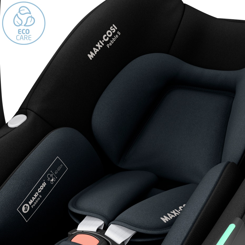 8440104110 2024 maxicosi carseat babycarseat pebbles black tonalblack ecocare 3qrt 1