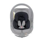 11039351 3 BeSafe Go Beyond Preemie Inlay SoftBreeze Black front ghost