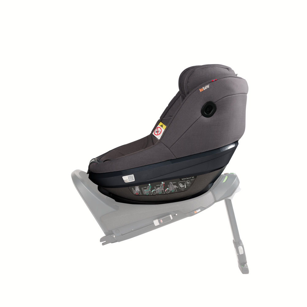 11045369 BeSafe Beyond2 360 Dark Grey Melange Base Side Rear facing 2