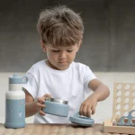 Small Thermal Food Jar 250 Dusty Blue Lifestyle 1